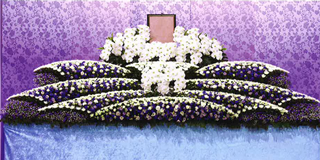 茨城県つくば市の一般葬での祭壇例
